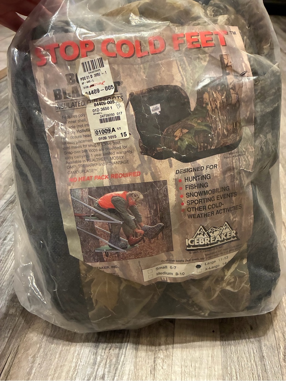 Icebreaker Mossy Oak Camo Insulated Boot Covers - Green, Brown